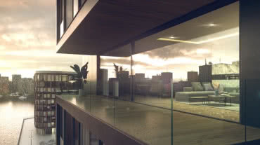 Drzwi przesuwne Schüco AS AL 75 Panorama Design